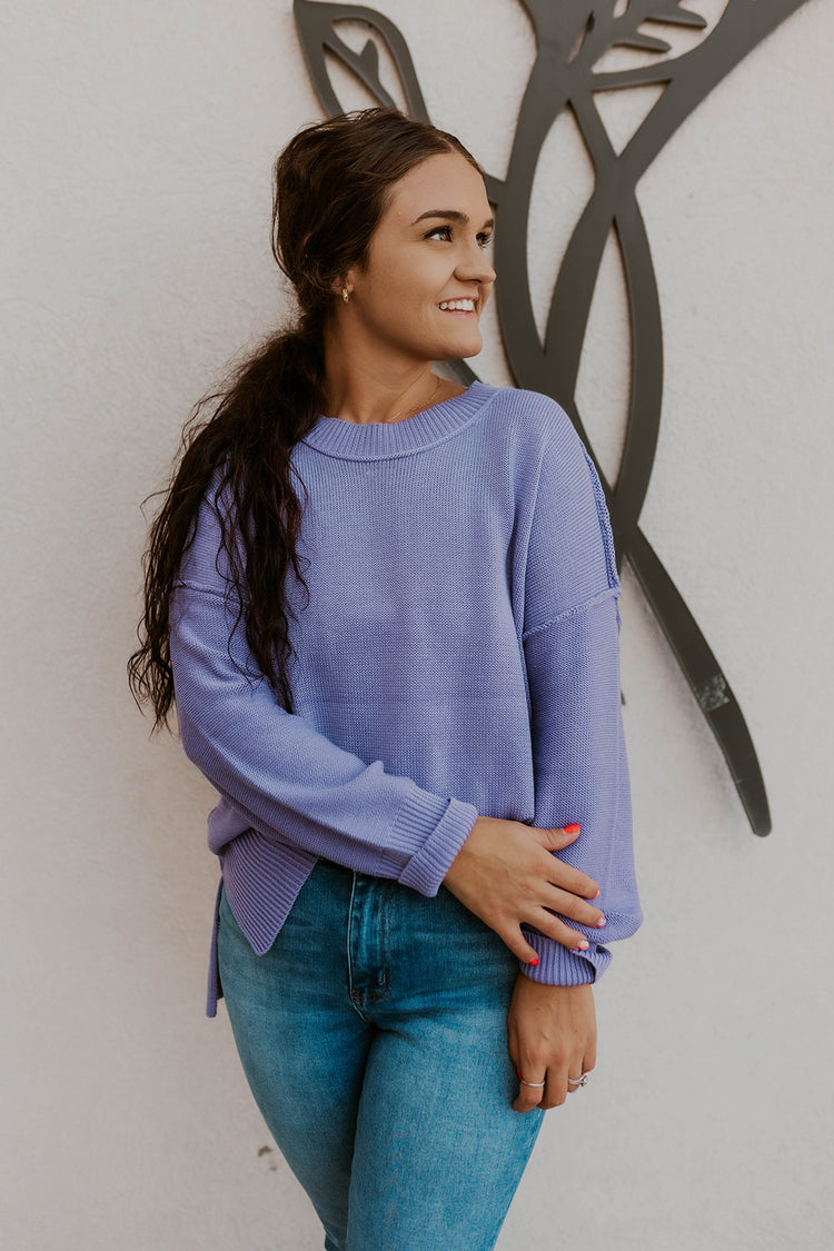 All Things Purple Oversized Sweater