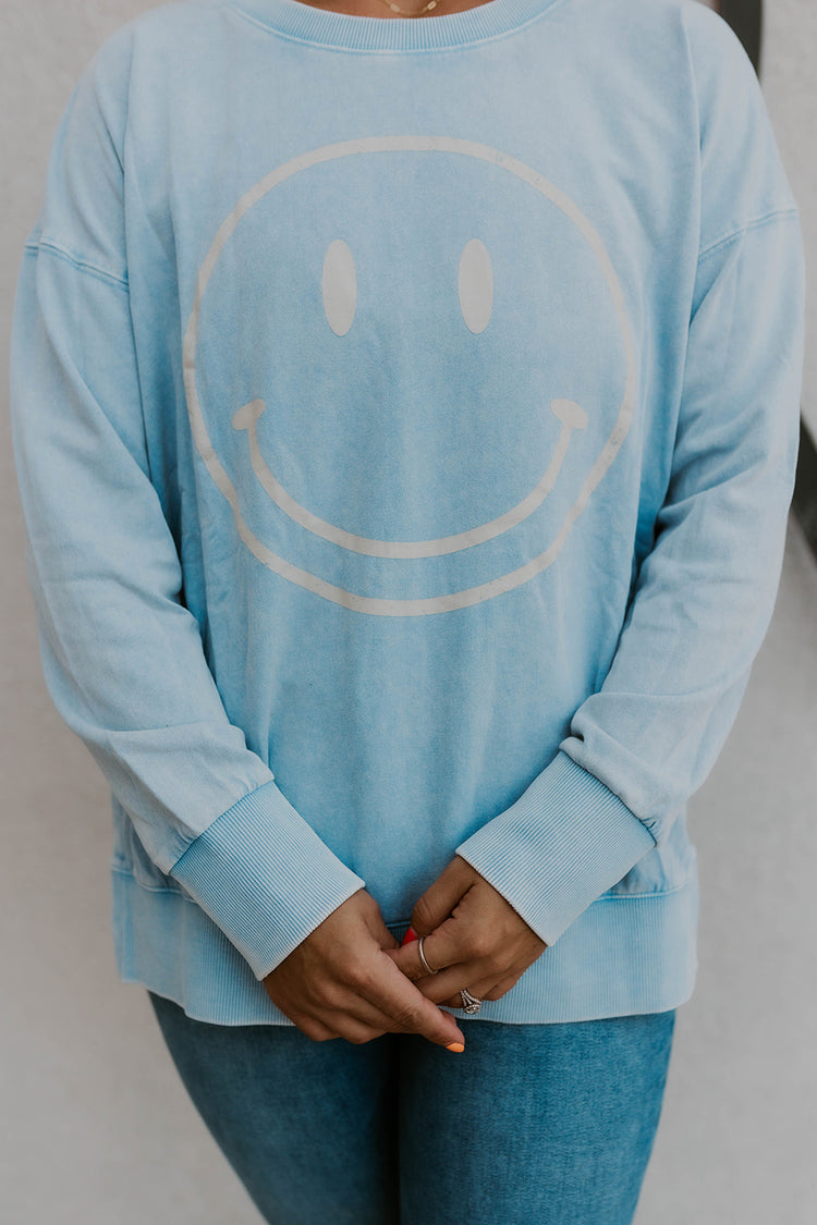 Cheesin Sweatshirt- Peri Blue