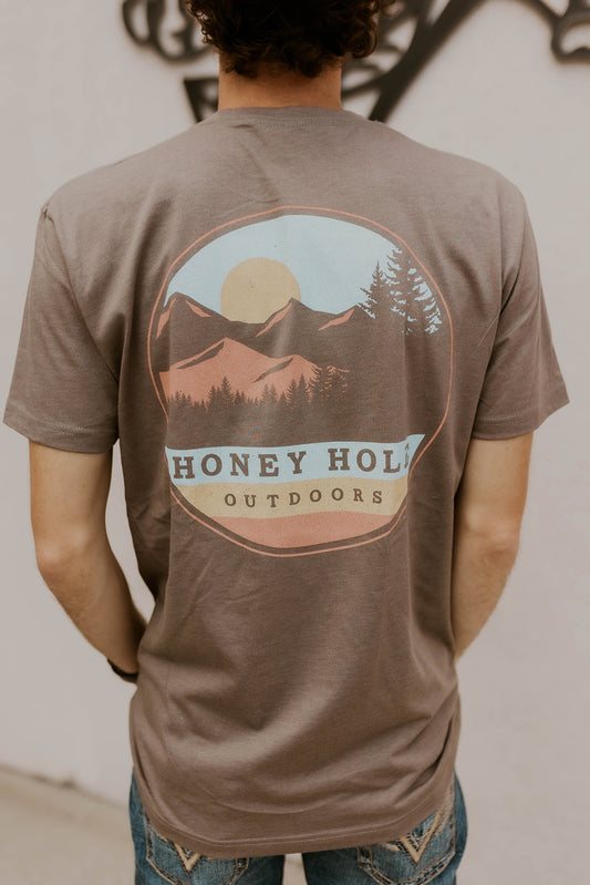 Men's Warm Grey Circle Mountain- Honey Hole