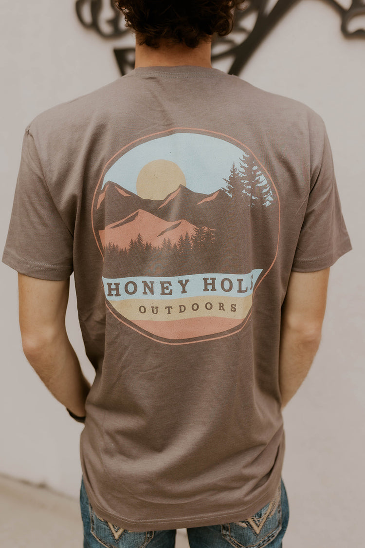 Men's Warm Grey Circle Mountain- Honey Hole