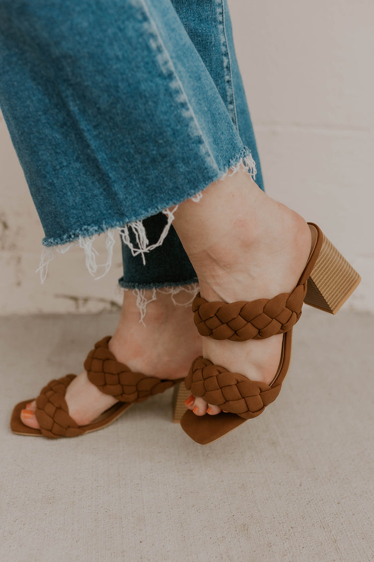 *SPECIAL PRICING* Buggy Braided Heel- Brown