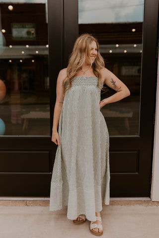 Summer Grove Maxi Dress- Green