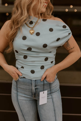 Out Of Office Polka Dot Top