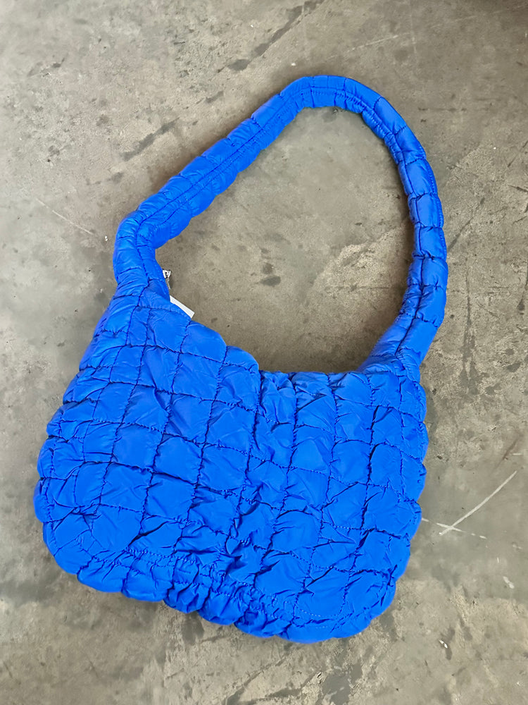 Medium Quilted Bag- Royal