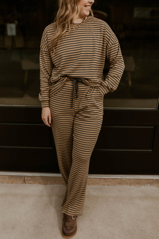 Daily Dose Striped Set- Moss