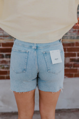 Farrin High Rise Drawstring Shorts- Veveret