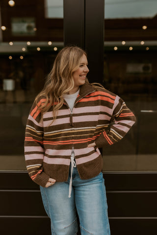 Two-Way Street Sweater- Hazelnut