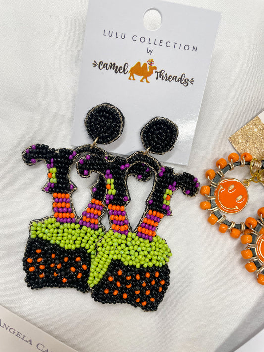 Witches Brew Beaded Earrings