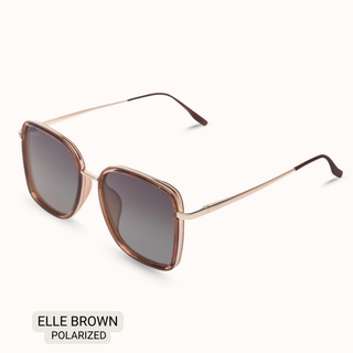Elle Polarized Oversized Sunglasses