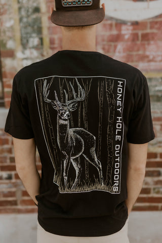 Men's Birch Buck Graphic Tee - Honey Hole Outdoors