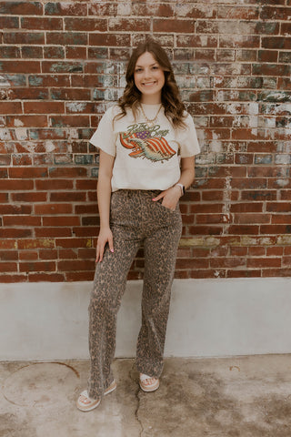 Beach Boys Backstage Flag Thrifted Graphic Tee