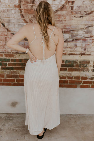 Better In Stripes Linen Dress