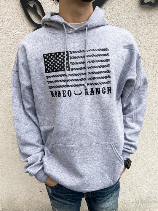 Rodeo Ranch Spur Flag Hoodie