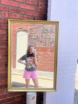 French Terry Sweat Shorts- Bubblegum