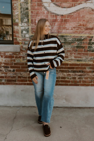 Plot Twist Striped Sweater