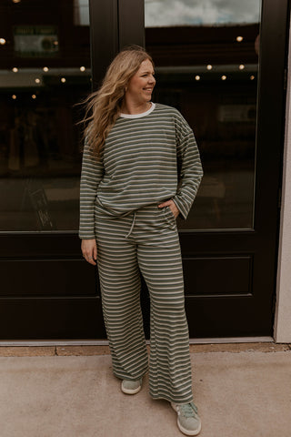 Slow Sunday Striped Set