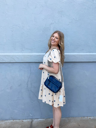 Hannah Crossbody Bag- Deep Navy