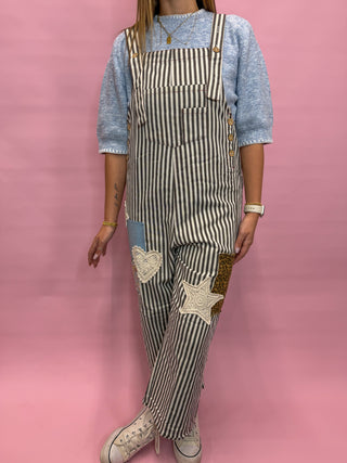 Patch & Stripe Overalls