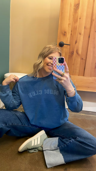 Mom Club Patchwork Sweatshirt
