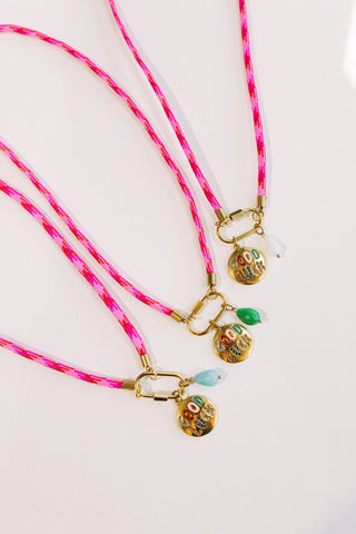 Good Luck Babe Cord Necklace- Beljoy