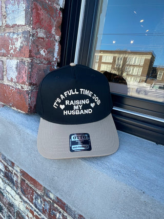 Raising My Husband Embroidered Hat