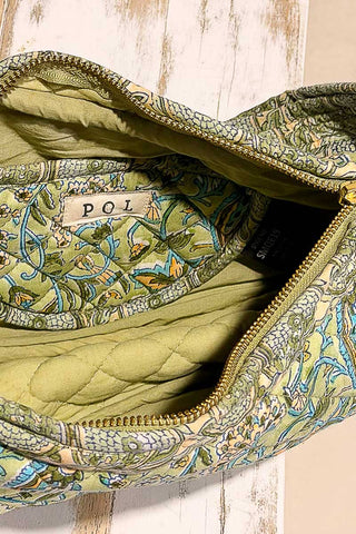 Essential Lightweight Quilted Floral Bag- Sage