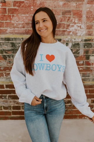 I Heart Cowboys Sweatshirt