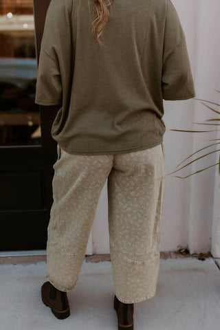 Faded Olive Mineral Wash Pants