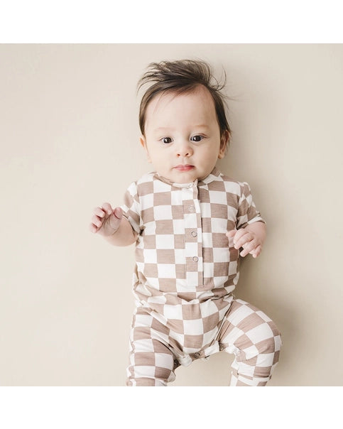 Bamboo Checkered Jumpsuit
