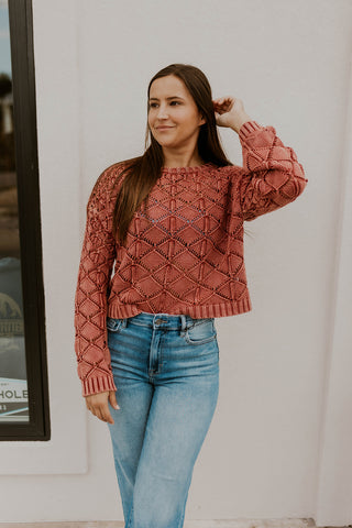 Raspberry Crochet Pattern Sweater