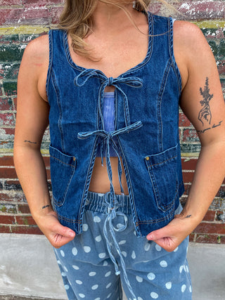 Double Take Denim Vest