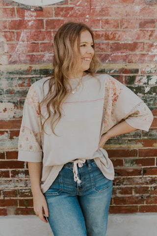 Makin Memories Half Sleeve Printed Top