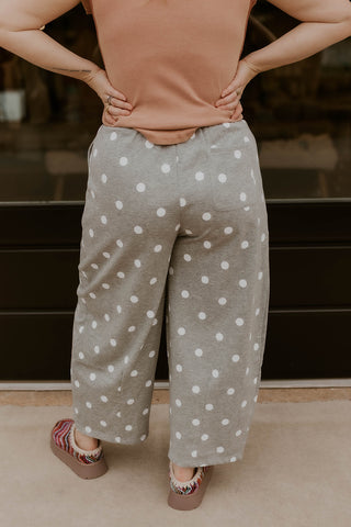 Simply Spotted Sweatpants- Heather Grey