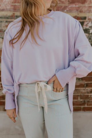 Cloud Nine Pullover- Lavender
