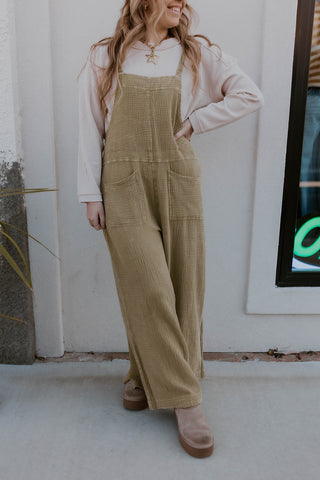 Better In Sage Cotton Gauze Jumper