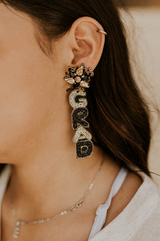 Grad Beaded Earrings