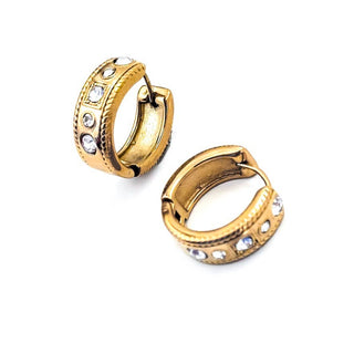 Emily Crystal Hoops- Beljoy