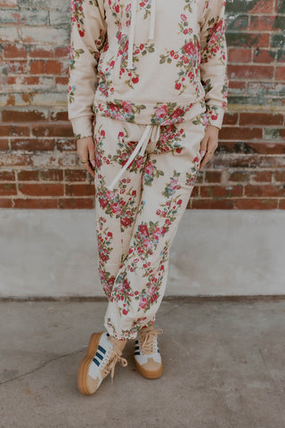Floral French Terry Joggers