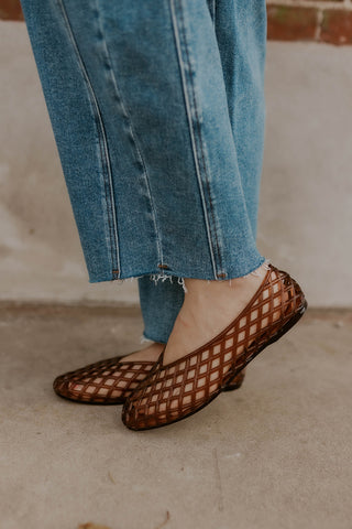 Bali Jellie Flats- Brown
