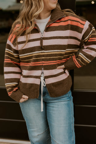 Two-Way Street Sweater- Hazelnut