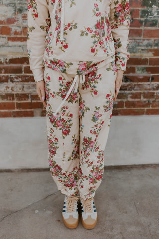 Floral French Terry Joggers