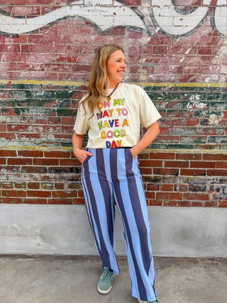Crisp Morning Striped Pants