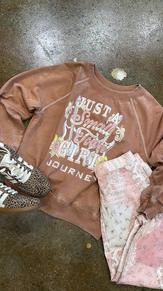 Journey Small Town Girl Graphic Sweatshirt