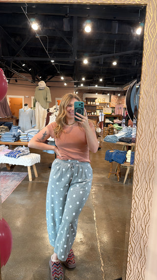 Simply Spotted Sweatpants- Heather Grey