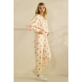 Just A Girl Polka Dot Sweatshirt