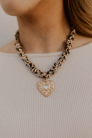 Double Cord Charm Necklace