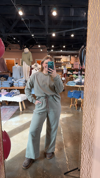 Daily Dose Striped Set- Mint