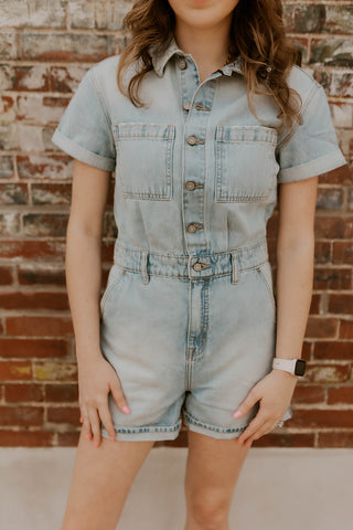 Dylan Denim Short Romper