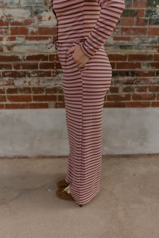 Softly Striped Drawstring Pants