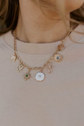 Sunburst Charm Necklace